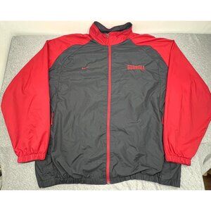 Georgia Bulldogs Jacket Mens XXL Red NCAA Football Nike Full Zip Windbreaker